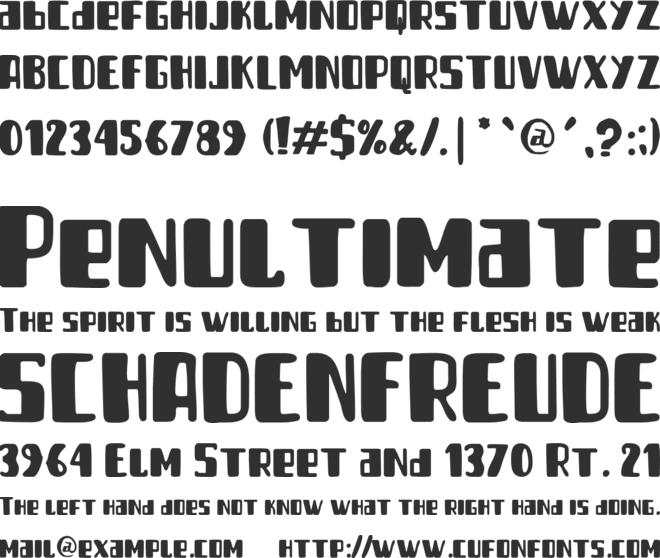 Good Sunday font preview