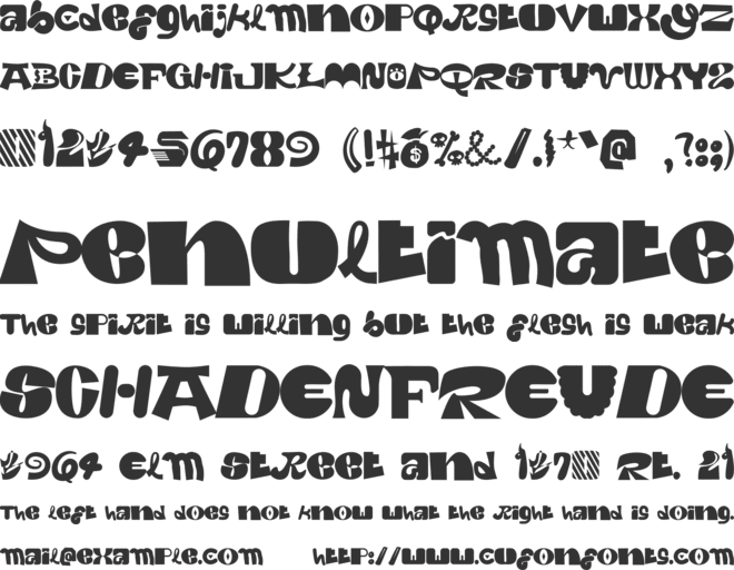 CIQUTA font preview