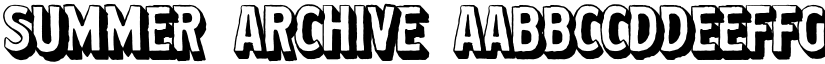 Summer Archive font