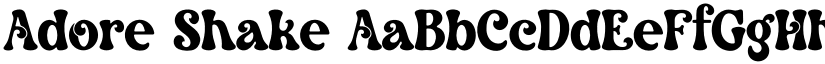 Adore Shake font download