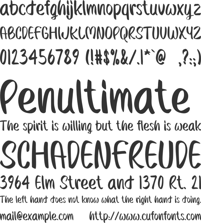 Diaris font preview