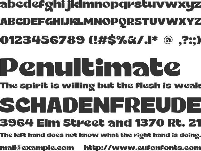 Qinky font preview