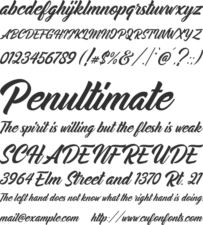 Midtown font preview