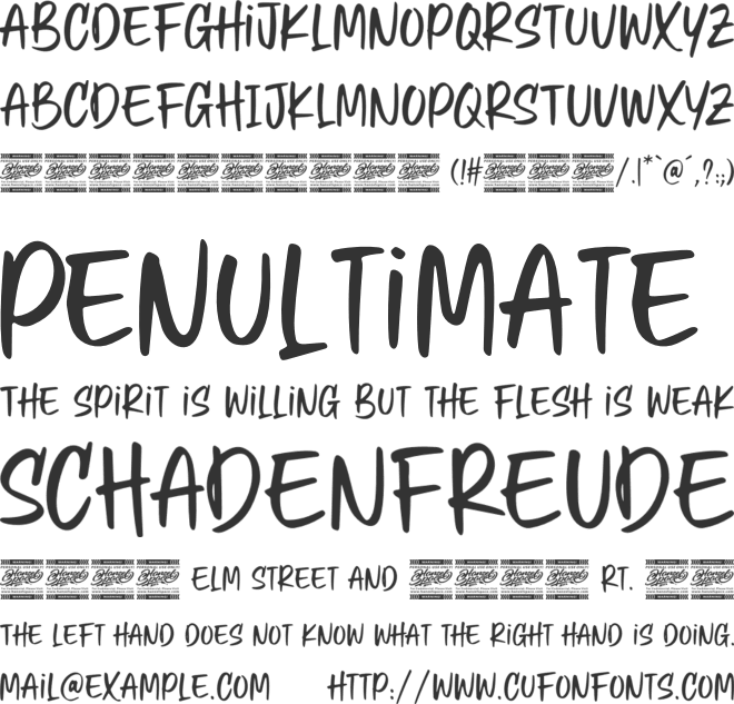 Luck Flows font preview