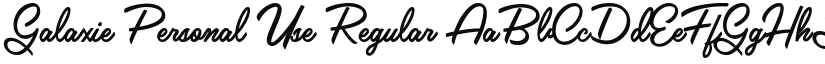Galaxie Personal Use font download