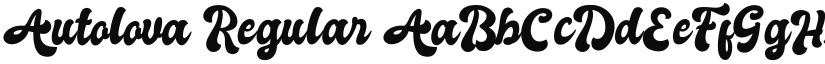 Autolova font download