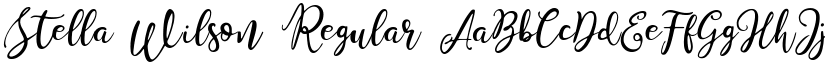 Stella Wilson Regular font