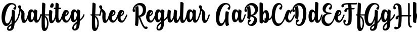 Grafiteg free Regular font