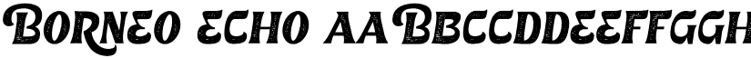 Borneo Echo font download