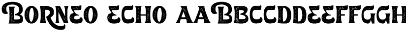 Borneo Echo font