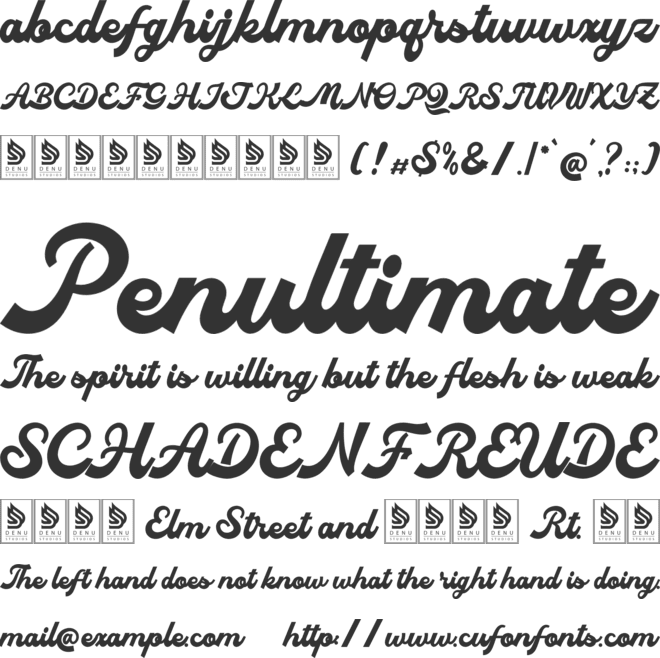 Nostalgia Riviera font preview