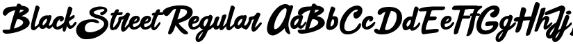 Black Street Regular font