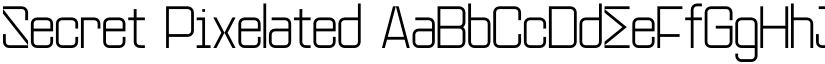 Secret Pixelated font download