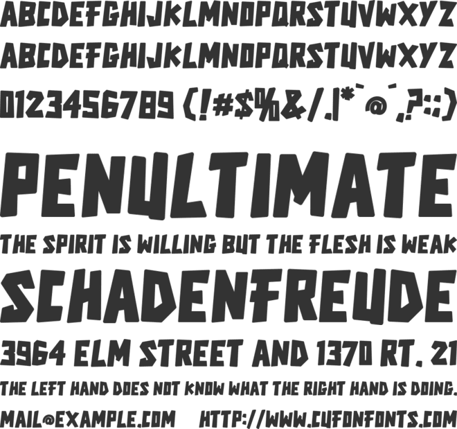 Mura Boum font preview