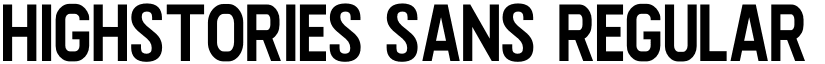 Highstories Sans Regular font