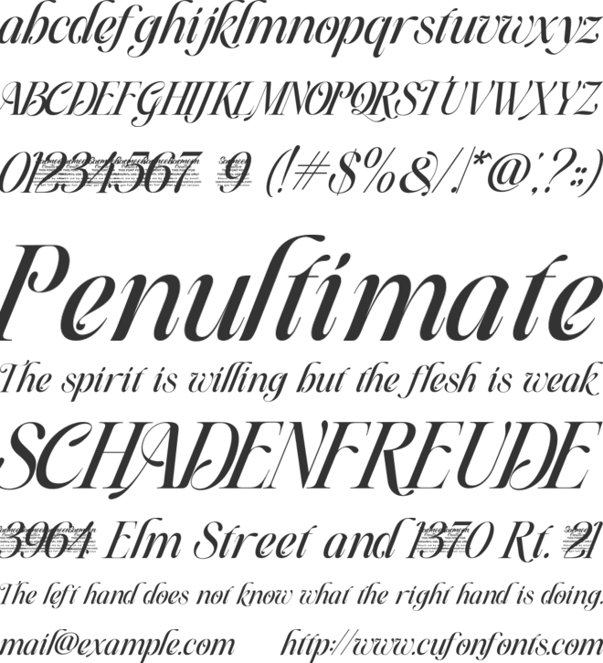 Michiko Personal Use Only font preview