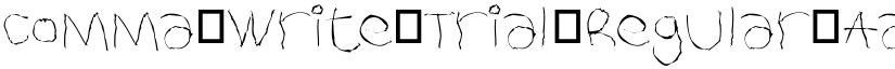 Comma Write font download