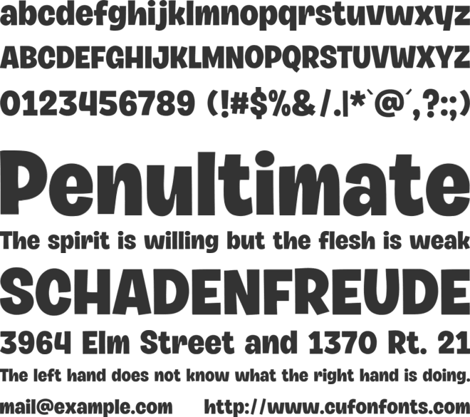Zigwo Black Personal Use Only font preview