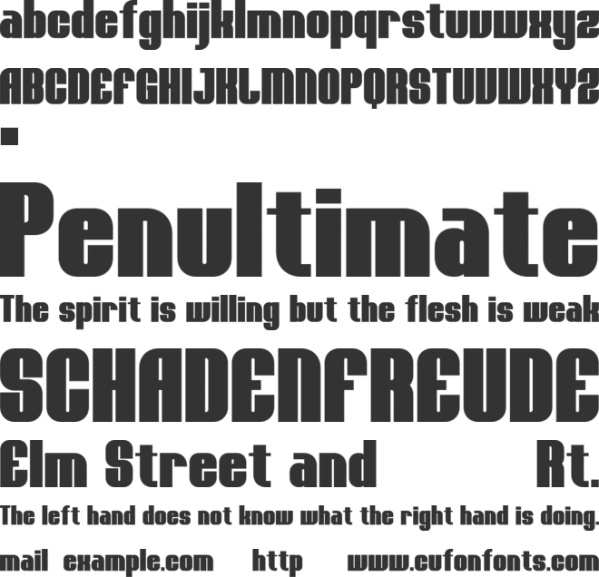 TROKAZ font preview