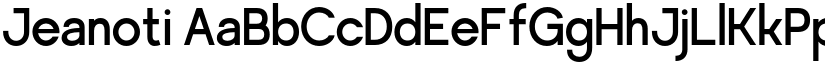 Jeanoti font download