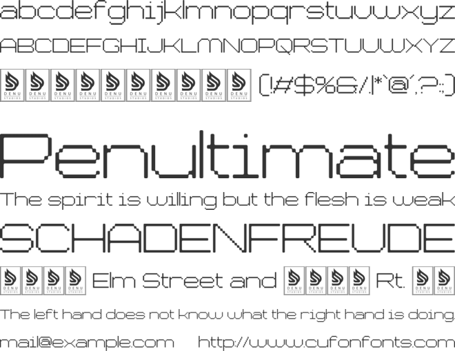 Chronos Galaxia font preview