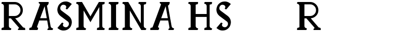 RASMINA HS 60 Regular font