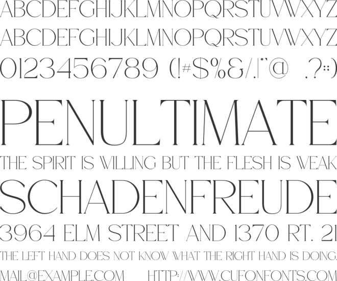 Moaro font preview