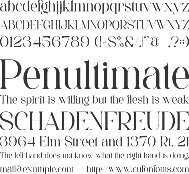 Michola font preview