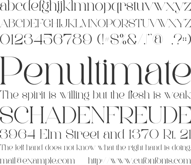 Mayor font preview