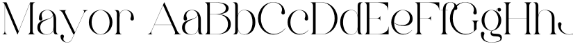 Mayor font download