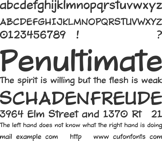 DOJO TOON font preview