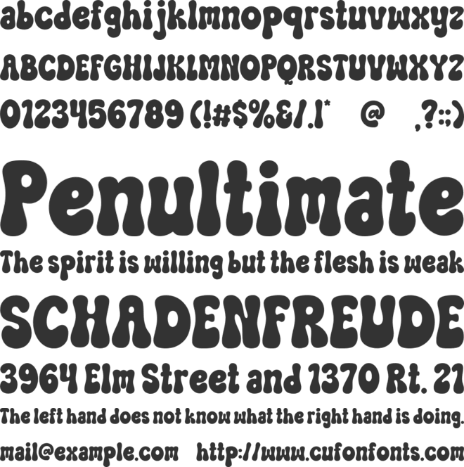 Monday Vibes font preview
