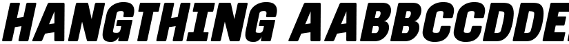 Hangthing font