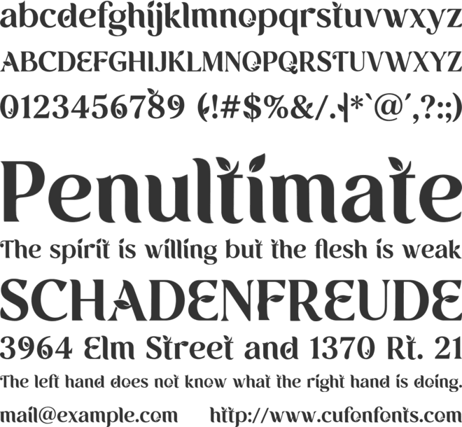 Ekainos Personal Use Only font preview