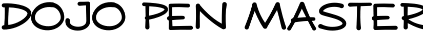 DOJO PEN MASTER font download