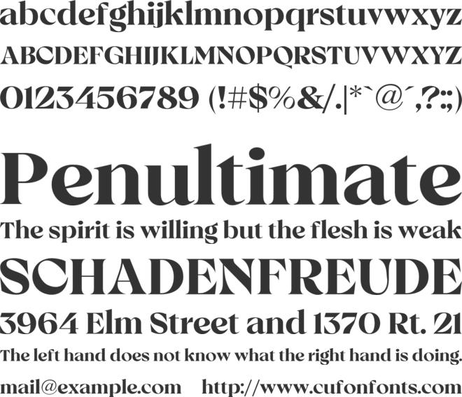 Migua font preview