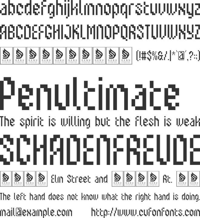 Ercanix font preview