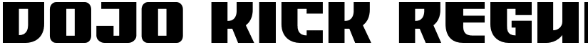 DOJO KICK font download