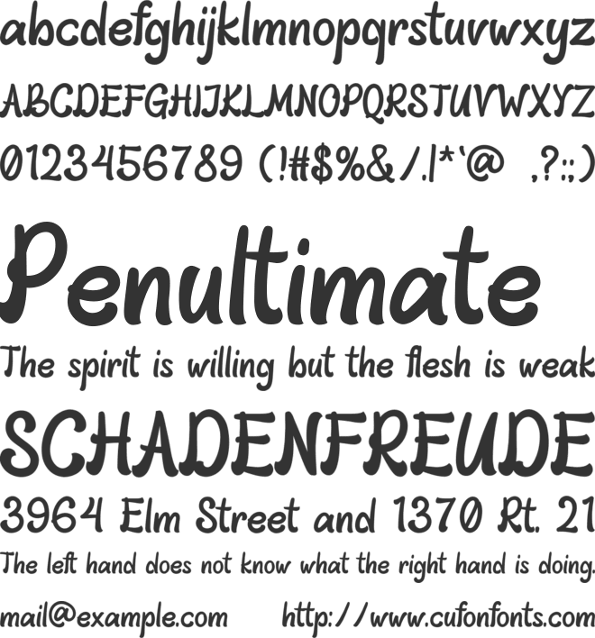 Alhambra font preview