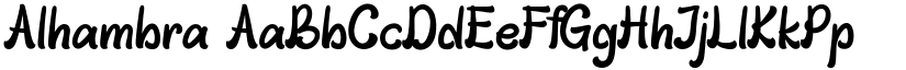 Alhambra font download