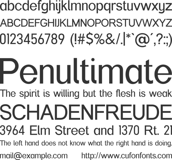 Prevalent Sans Pro Simple Logo font preview