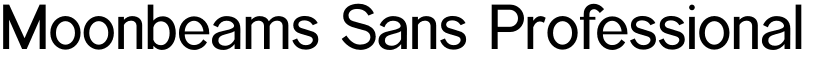 Moonbeams Sans Professional Logotext font download