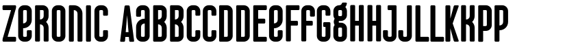 Zeronic font download