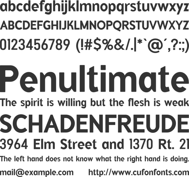 Vintage Groove Bubble Fun font preview
