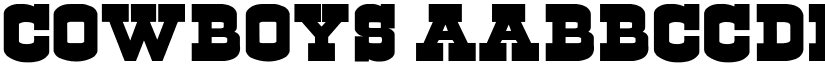 Cowboys font