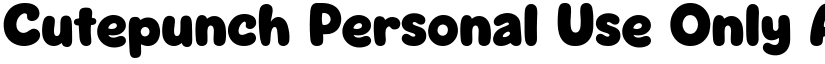 Cutepunch Personal Use Only font download