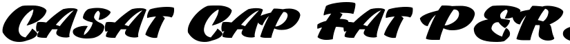 Casat Cap Fat PERSONAL USE Regular font