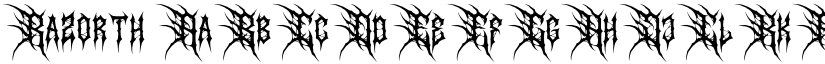 Razorth font download