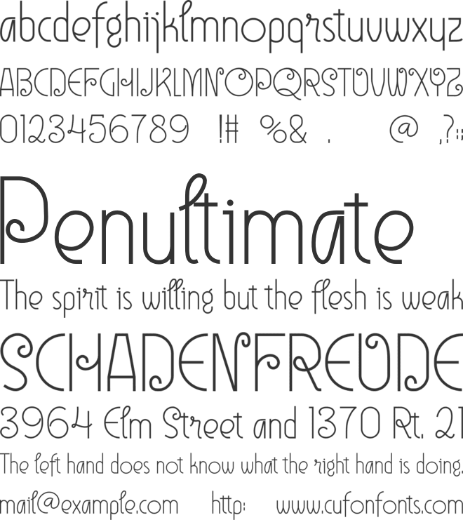 Bukittinggi font preview