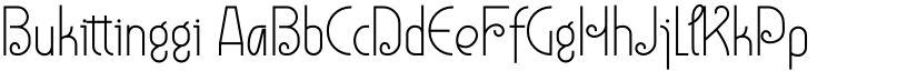 Bukittinggi font